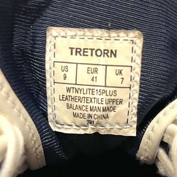 Tretorn Nylite Plus Sz 9 Canvas Women's Sneaker Shoes Eco Ortholite White/Navy - Picture 9 of 9